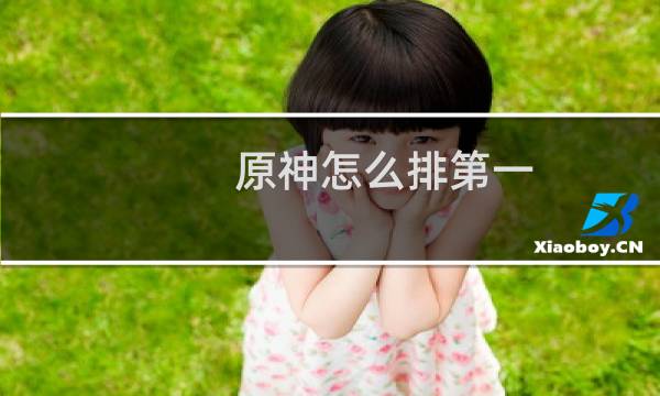 原神怎么排第一