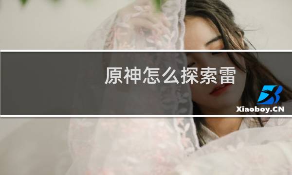 原神怎么探索雷
