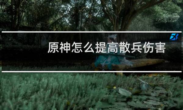 原神怎么提高散兵伤害