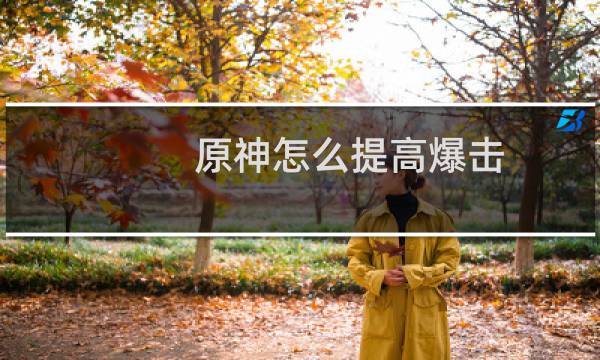 原神怎么提高爆击