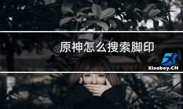 原神怎么搜索脚印