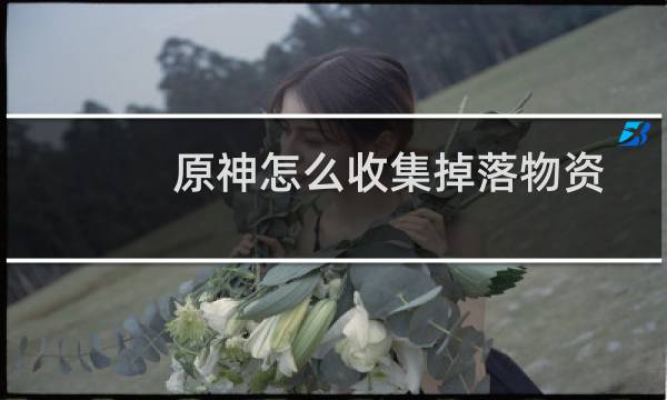原神怎么收集掉落物资