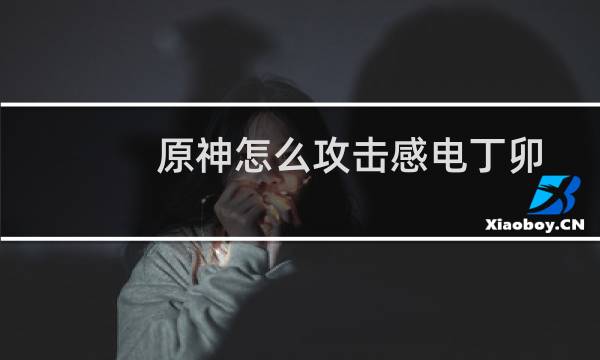 原神怎么攻击感电丁卯