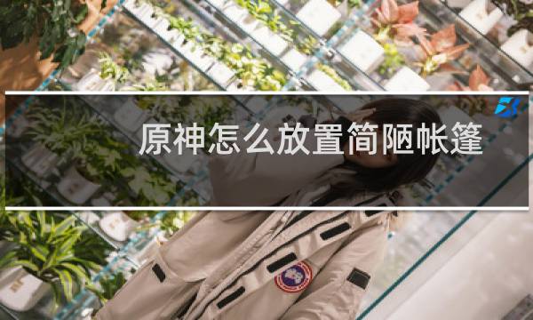 原神怎么放置简陋帐篷