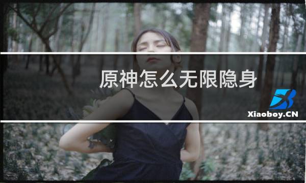 原神怎么无限隐身