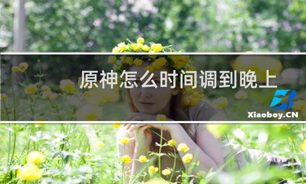 原神怎么时间调到晚上