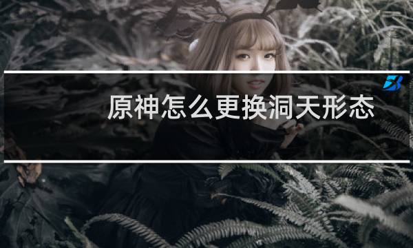 原神怎么更换洞天形态