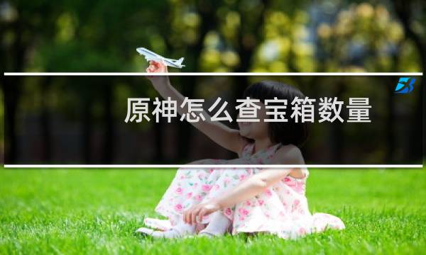 原神怎么查宝箱数量