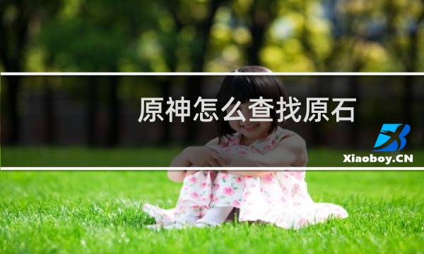 原神怎么查找原石