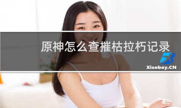 原神怎么查摧枯拉朽记录