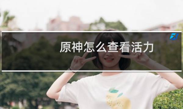 原神怎么查看活力