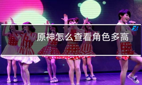 原神怎么查看角色多高