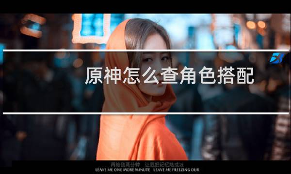 原神怎么查角色搭配