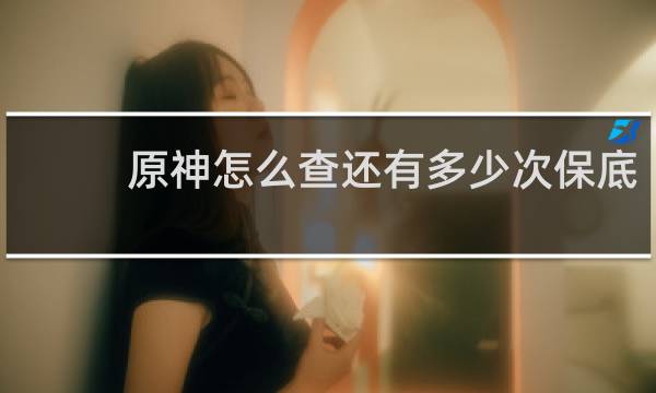 原神怎么查还有多少次保底