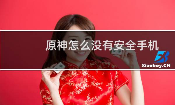 原神怎么没有安全手机