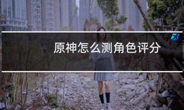 原神怎么测角色评分