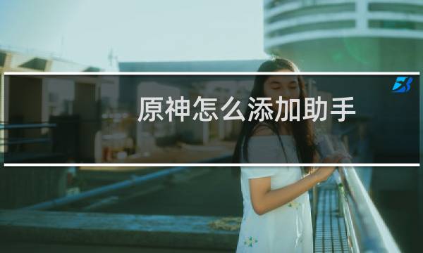 原神怎么添加助手