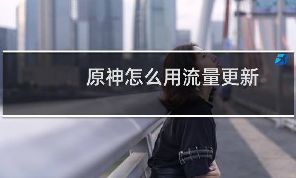 原神怎么用流量更新