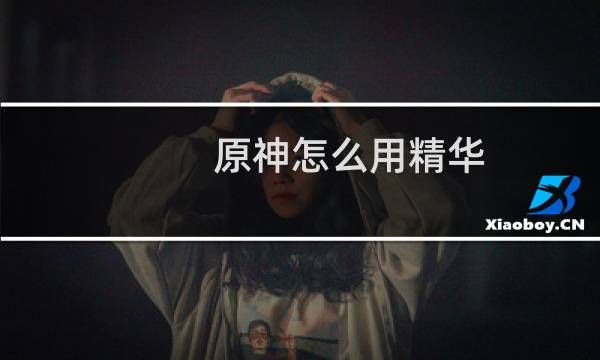 原神怎么用精华
