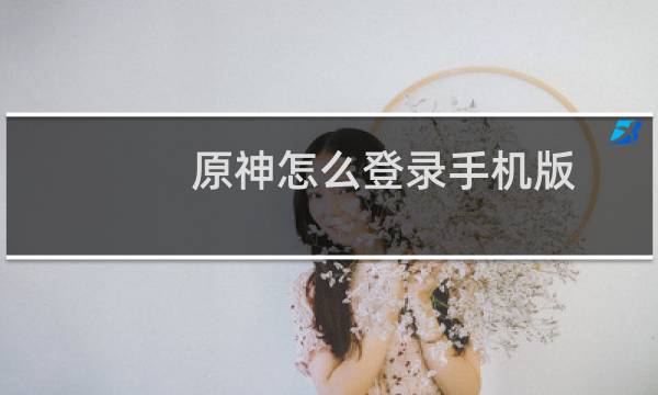 原神怎么登录手机版