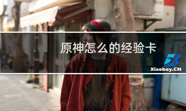 原神怎么的经验卡