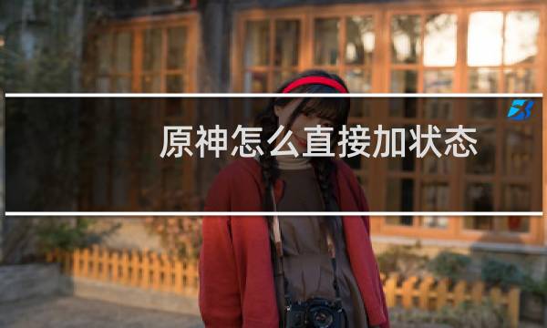 原神怎么直接加状态