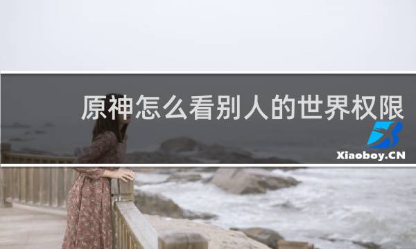 原神怎么看别人的世界权限