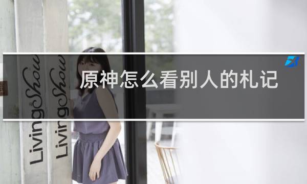 原神怎么看别人的札记