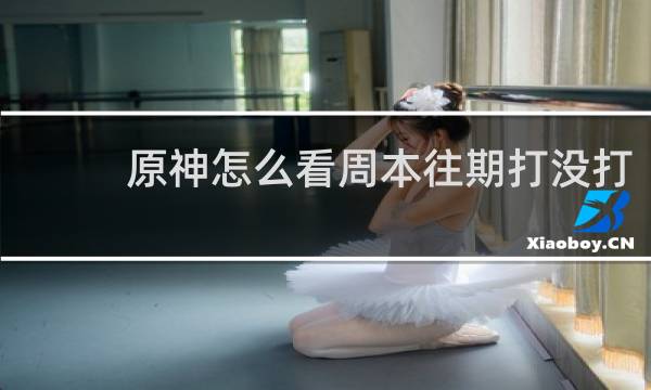 原神怎么看周本往期打没打