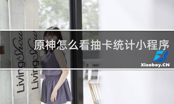 原神怎么看抽卡统计小程序