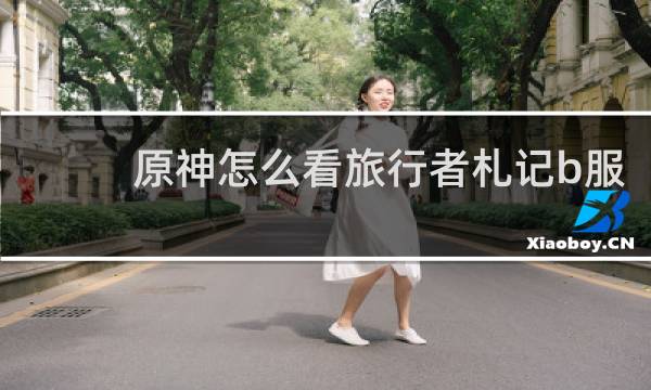 原神怎么看旅行者札记b服