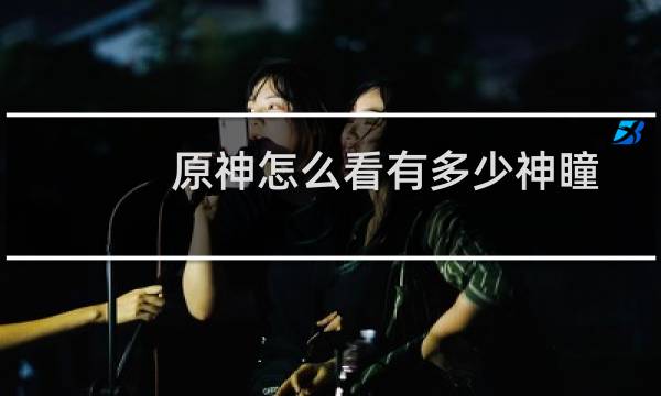 原神怎么看有多少神瞳
