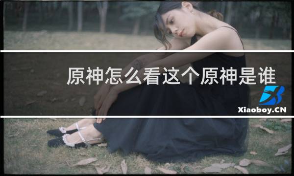原神怎么看这个原神是谁