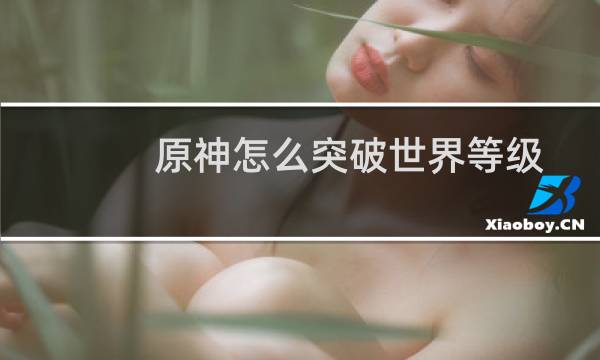 原神怎么突破世界等级