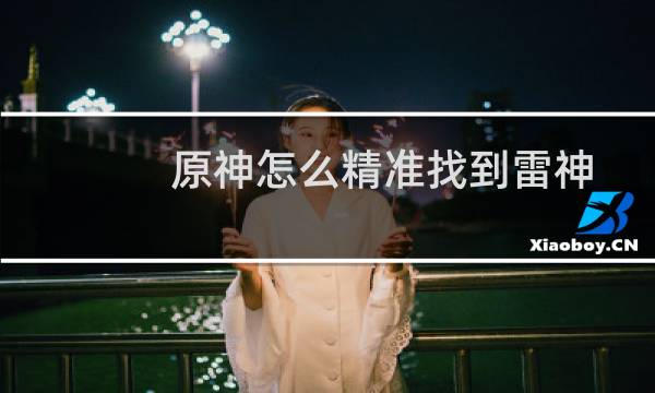原神怎么精准找到雷神