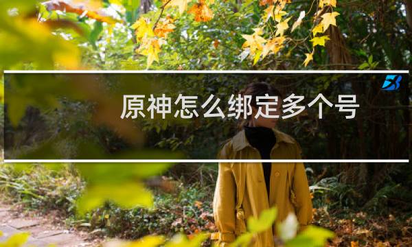 原神怎么绑定多个号