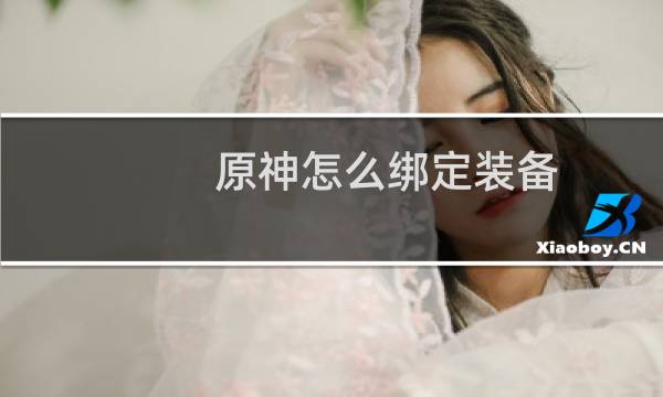 原神怎么绑定装备