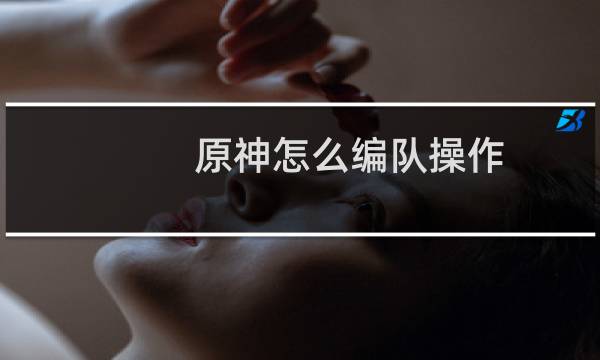 原神怎么编队操作
