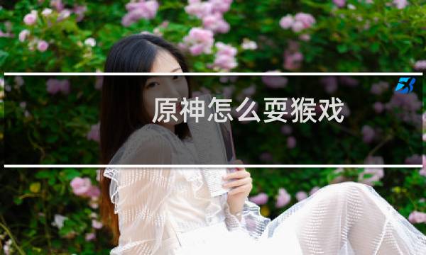 原神怎么耍猴戏