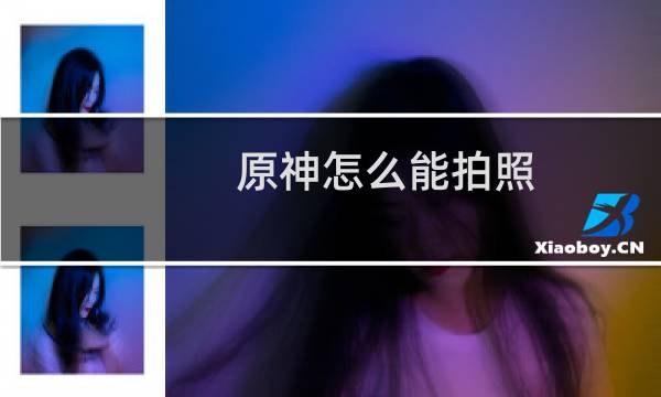 原神怎么能拍照