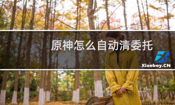 原神怎么自动清委托