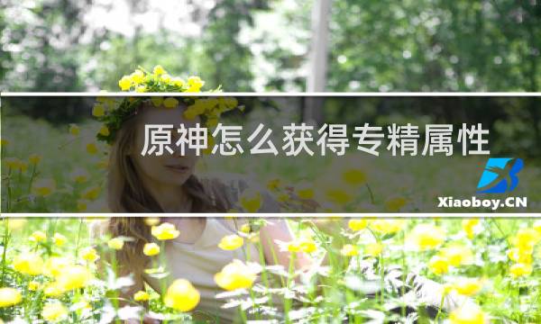 原神怎么获得专精属性
