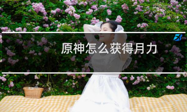 原神怎么获得月力