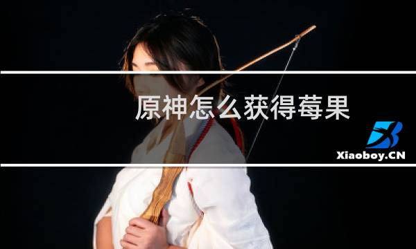 原神怎么获得莓果
