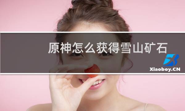 原神怎么获得雪山矿石