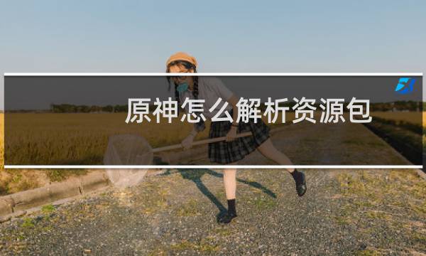 原神怎么解析资源包