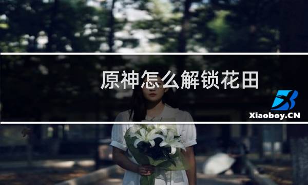 原神怎么解锁花田