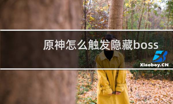 原神怎么触发隐藏boss