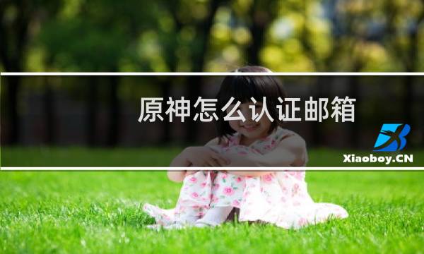 原神怎么认证邮箱