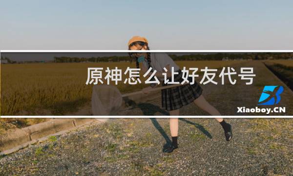 原神怎么让好友代号